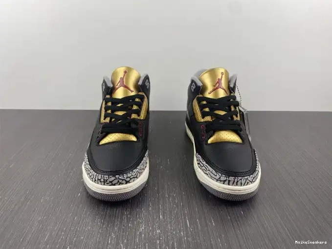 MaikeSneakers WMNS Gold Black 3 CK9246-067 Air Jordan 0530